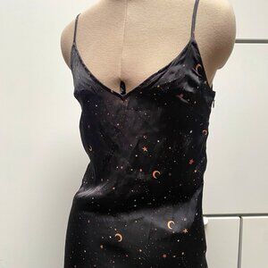 Satin Star and Moon Slip Dress